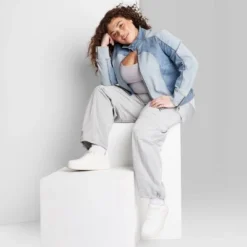 Women's Denim Racing Jacket - Wild Fable™ Blue -Outlet Modish Gems Store GUEST e74ef936 47b2 48b8 9369 0c354d81b6c9 4