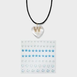 Acrylic Heart with Face Gems Pendant Necklace - Wild Fable™ Clear/Black 38 Acrylic Heart with Face Gems Pendant Necklace - Wild Fable™ Clear/Black -Outlet Modish Gems Store GUEST ecf61447 8a77 4b62 a13c 72a9da51bed2
