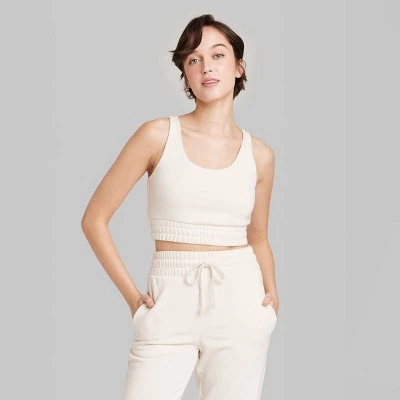 Women's Slim Fit Sweatshirt Bra Tank Top - Wild Fable™ Lemon Yellow 1 Women's Slim Fit Sweatshirt Bra Tank Top - Wild Fable™ Lemon Yellow