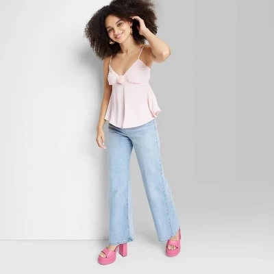 Women's High-Rise Wide Leg Baggy Jeans - Wild Fable™ Light Blue 11 Women's High-Rise Wide Leg Baggy Jeans - Wild Fable™ Light Blue - Image 11