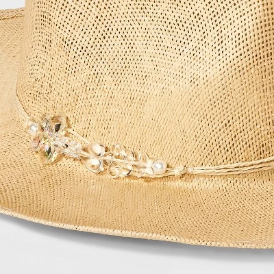 Straw Western Hat - Wild Fable™ Pink 4 Straw Western Hat - Wild Fable™ Pink - Image 4