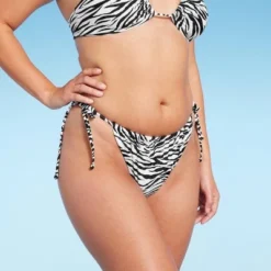 Women's Ultra High Leg Adjustable Coverage Bikini Bottom - Wild Fable™ Black/White Zebra Print 23 Women's Ultra High Leg Adjustable Coverage Bikini Bottom - Wild Fable™ Black/White Zebra Print -Outlet Modish Gems Store GUEST f692f876 c832 4433 9f28 d5e9d228c4d5 5