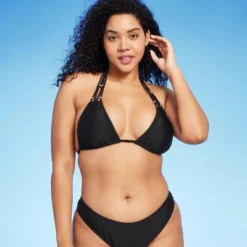 Women's Beaded Macrame Triangle Bikini Top - Wild Fable™ Black -Outlet Modish Gems Store GUEST f7015697 6f48 4778 9091 4181b60f3a76